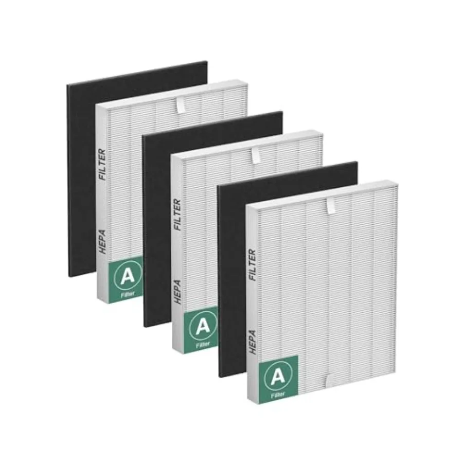 55 Filter A Replacement Compatible with Winix PlasmaWave Air Purifier C55 500 500- 00 00- 5000 9000 C909 AM90 Pc Size Main Filt