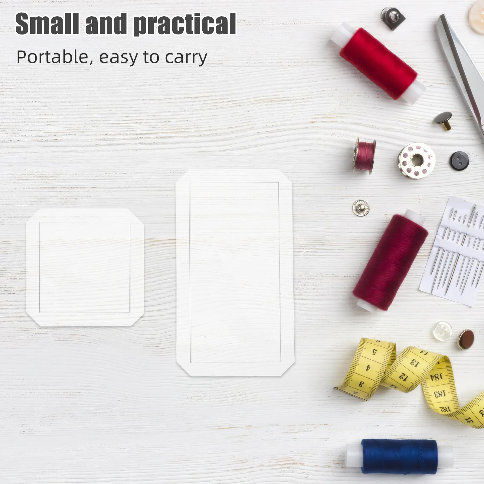 4Pcs Rectangular Quilting Templates Acrylic Rulers for Sewing Patchwork DIY Projects High Visibility Tools for Clean Cuts and