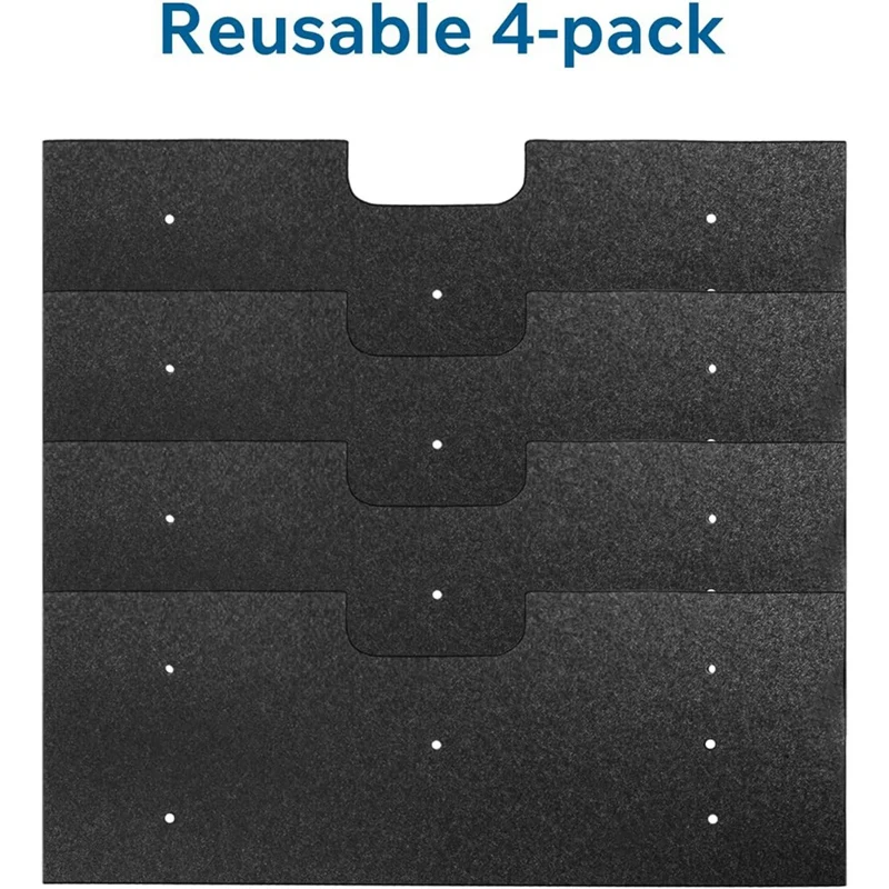 N99R-4-Pack-WH01X35719-Lint-Filter---For-Washer-Dryer-Combo---Hand-Washable-And-Reusable---For-Models:-PFQ97HSPVDS