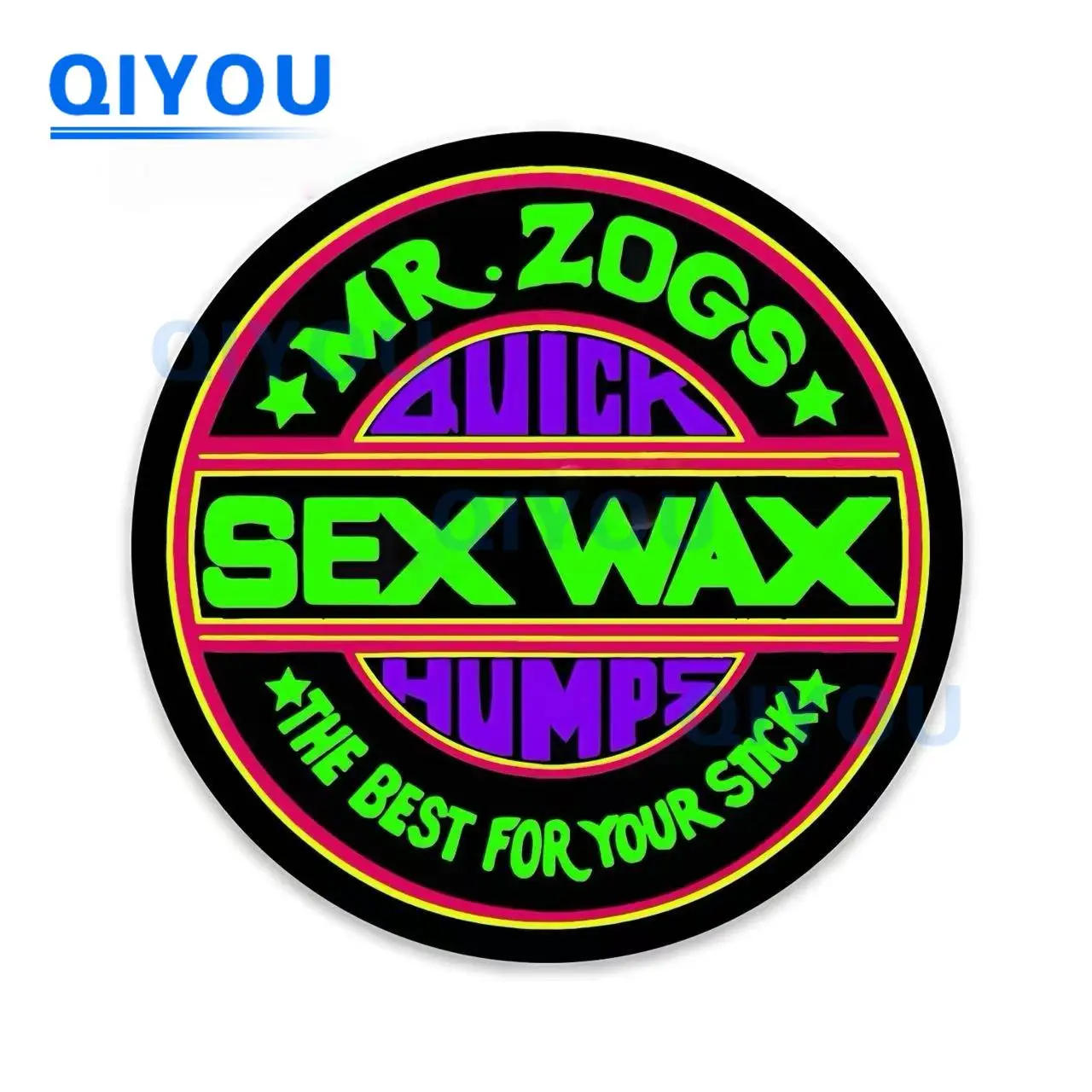 ملصقات السيارات الإبداعية الدائرية المصنوعة من الشمع الجنسي من Zog مناسبة لملصق PVC المقطوع على حقائب الزجاج الأمامي للسيارة #2