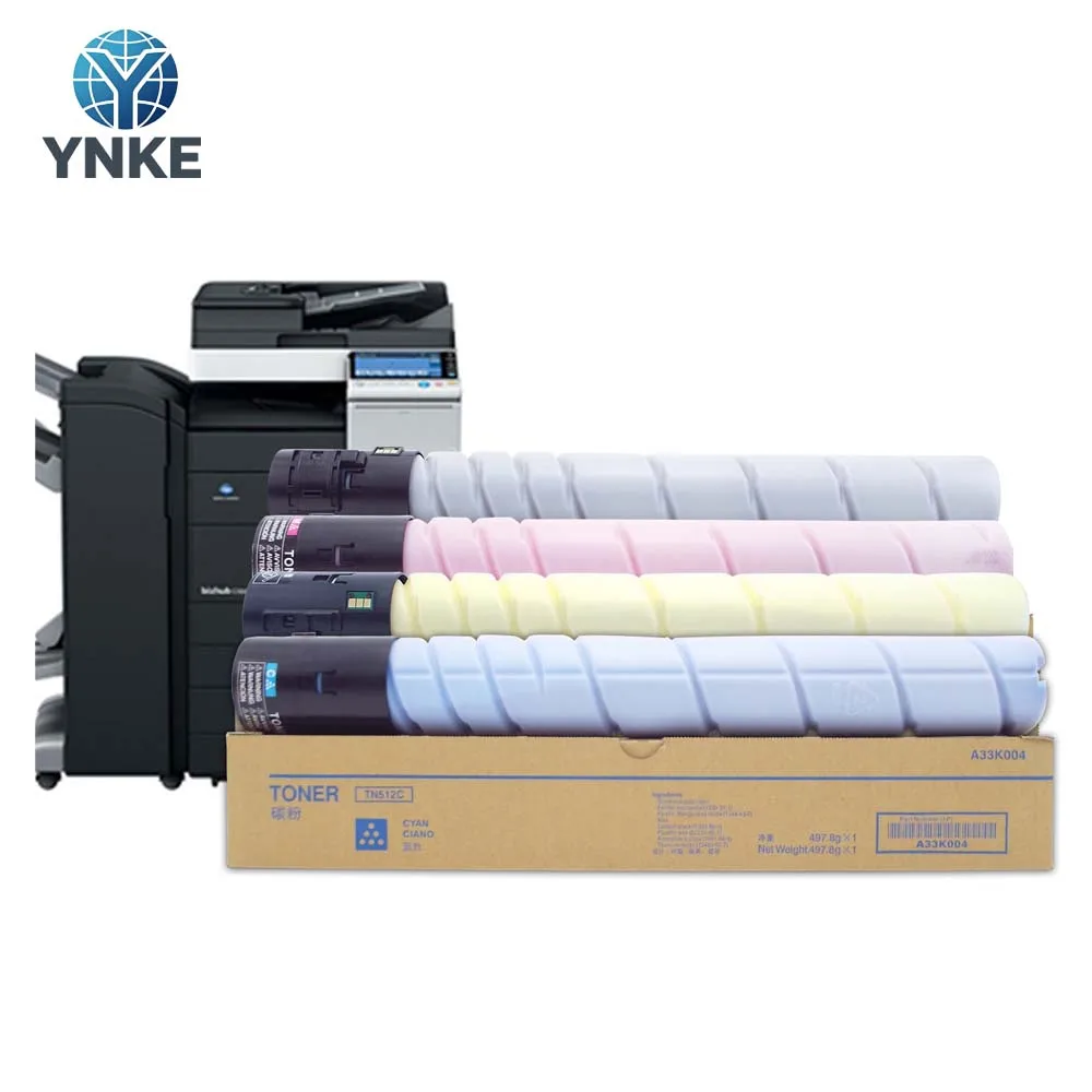 

1PCS TN512 Toner Cartridge For Konica Minolta Bizhub C454 C554 High Quality tn512 Cartridge BK 500g CMY 400g