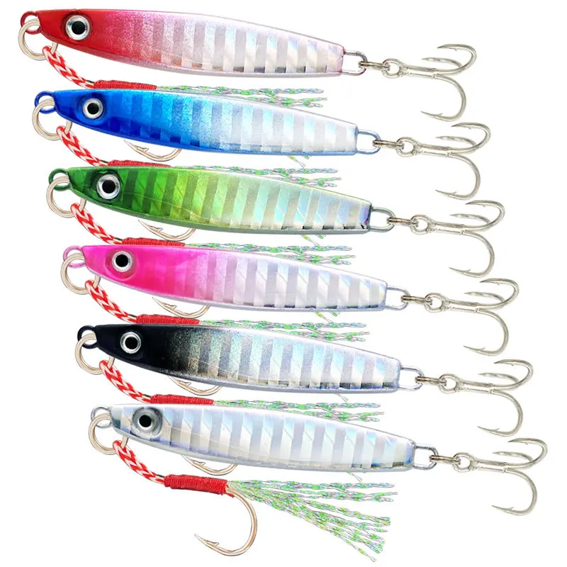 1pcs Fishing Lures 5/ /7/10/14/17/21/30g Casting Shore Cast Wobblers Sinking Artificial Flutter Sea Fish Lures Fishing Trackle