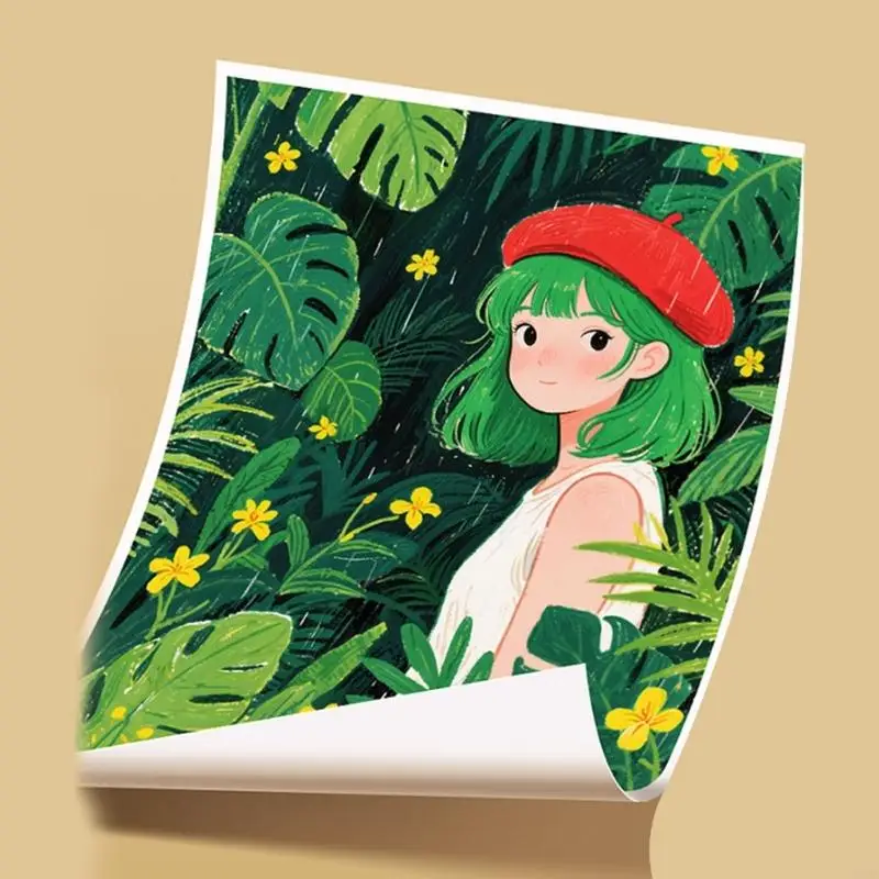 ورق رسم ممتاز 8K مكون من 30 ورقة مقاومة إضافية مُحسَّنة لأقلام التحديد والفنانين D5QC #4