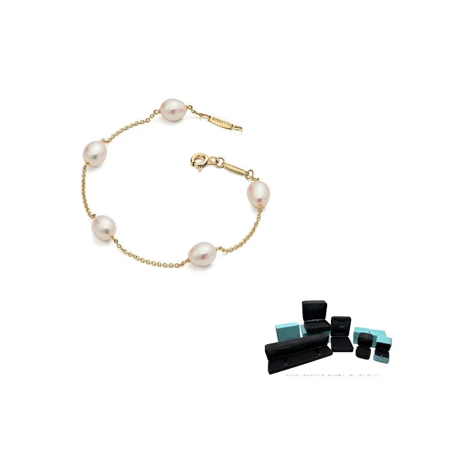 

TIFFANY & CO. 18k Gold Pearl Bracelets Women's Gold GRP09640