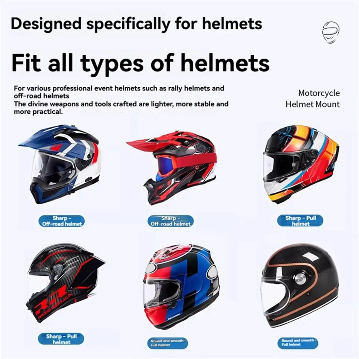 2026 Trend Motorcycle Helmet Mount Helmet Chin Phone Stand for Action Camera Accessories