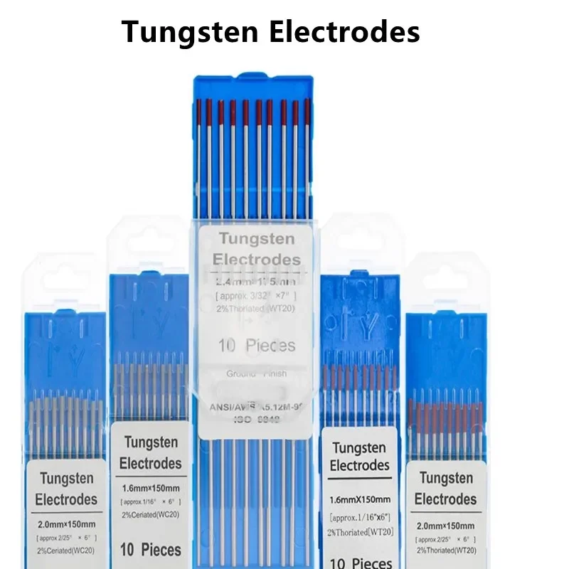 Imagem -03 - Cabeça de Eletrodo de Tungstênio Agulha Fio de Tungstênio para Hastes de Solda Tig Máquina de Solda de 150 mm com 10 Peças