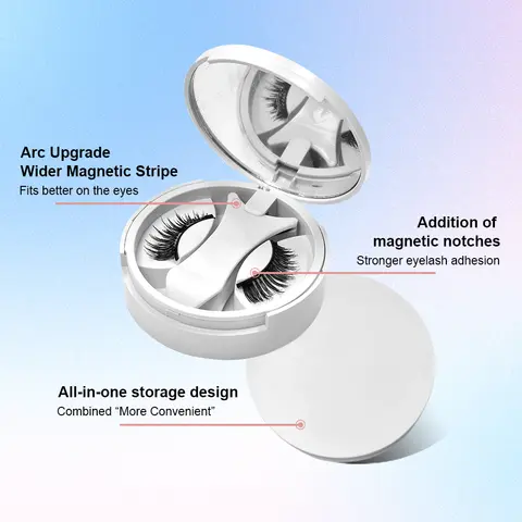 Yiernuo Magnetiska lösögonfransar integrerad låda nytt limfritt lösögonfransarkit 8 best sales magnetiska ögonfransar - №7