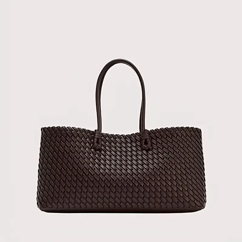 Light Luxury Woven Tote Shopping Bag |   Women's Large-Capacity Commuter Underarm Bag |   Extended Version of the Portable Work Bag