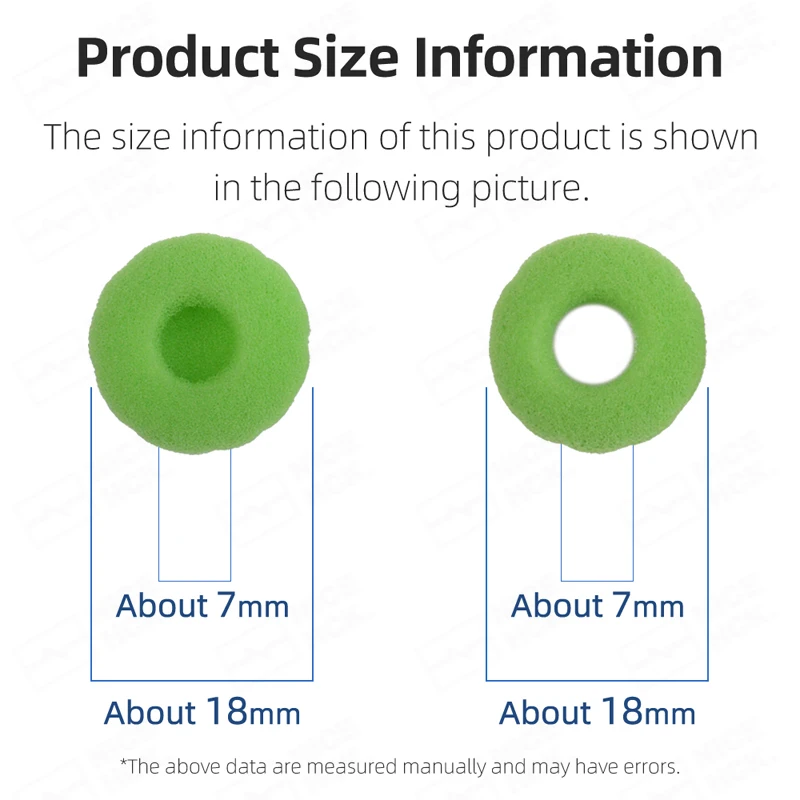 NICEHCK 12/24 Pairs Earbud Dedicated High Elastic Foam Earphone Covers Donut and Full Foam Cushion Soft Replace Sponge Ear Pads