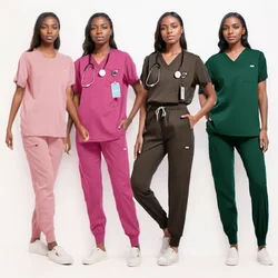 Handwashing Clothes Men's and Women's Same Multi-color Doctor's Front Desk Nurse's Work Uniform Cover Nurse Uniforms Women
