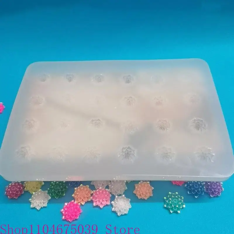 5ASD زهرة القرط عشيق راتنج السيليكون قوالب لوتس سحر الراتنج الايبوكسي صب لقوالب الشعر مقطع المجوهرات صنع الحرف اليدوية DIY