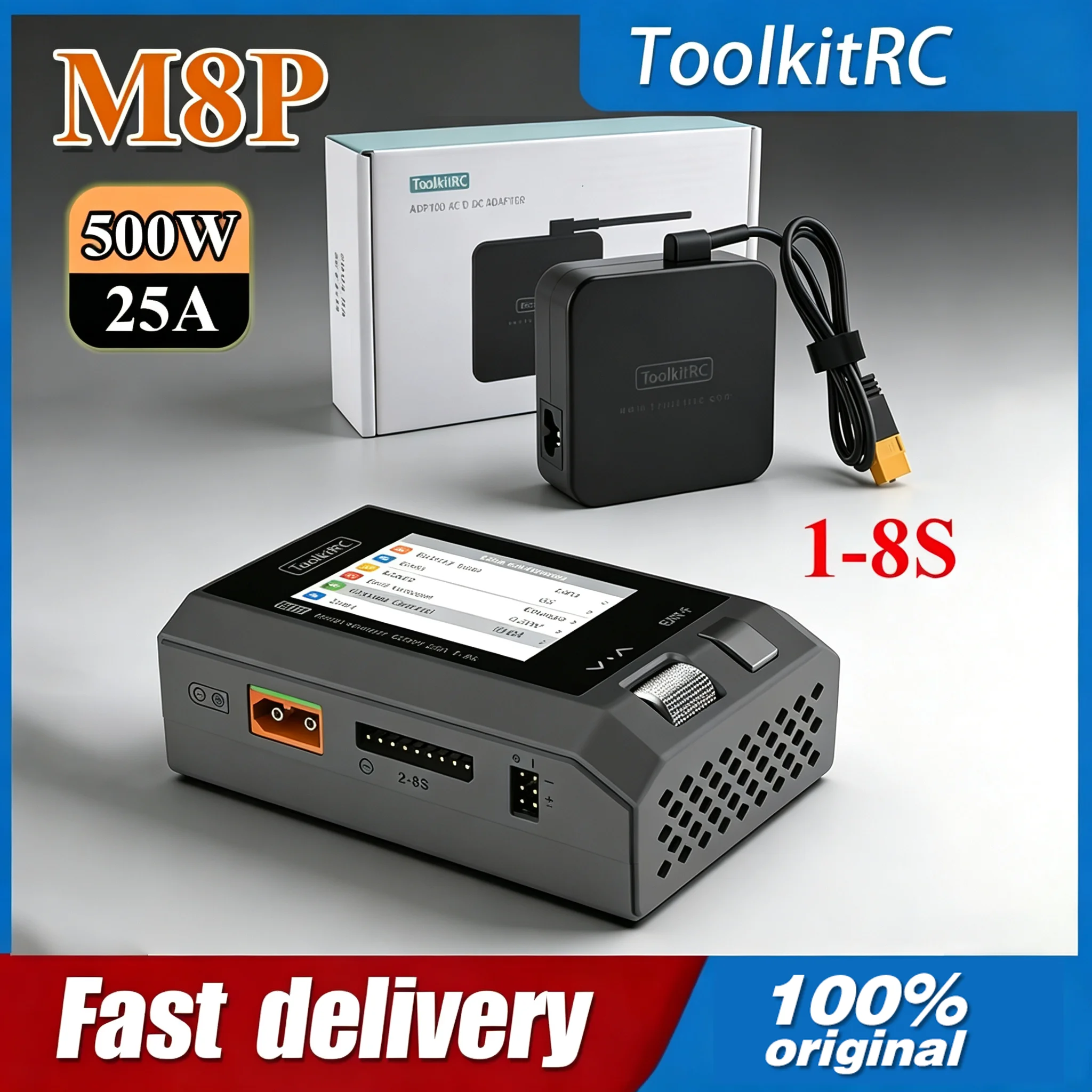 Lipo Battery Charger - ToolkitRC M8P M8S Versione Aggiornata 600W