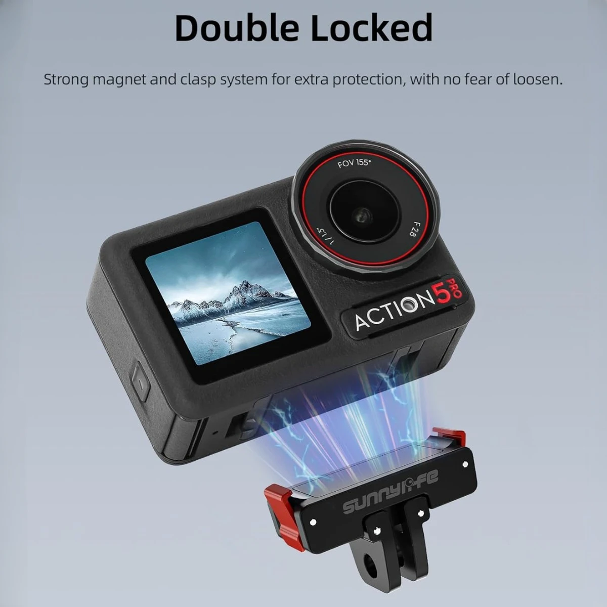 Magnetic Adapter Mount for DJI Osmo Action 5 Pro 4 3 Foldable Quick Release Mount Base Camera Tripod Adapter Mount Accessories image 2