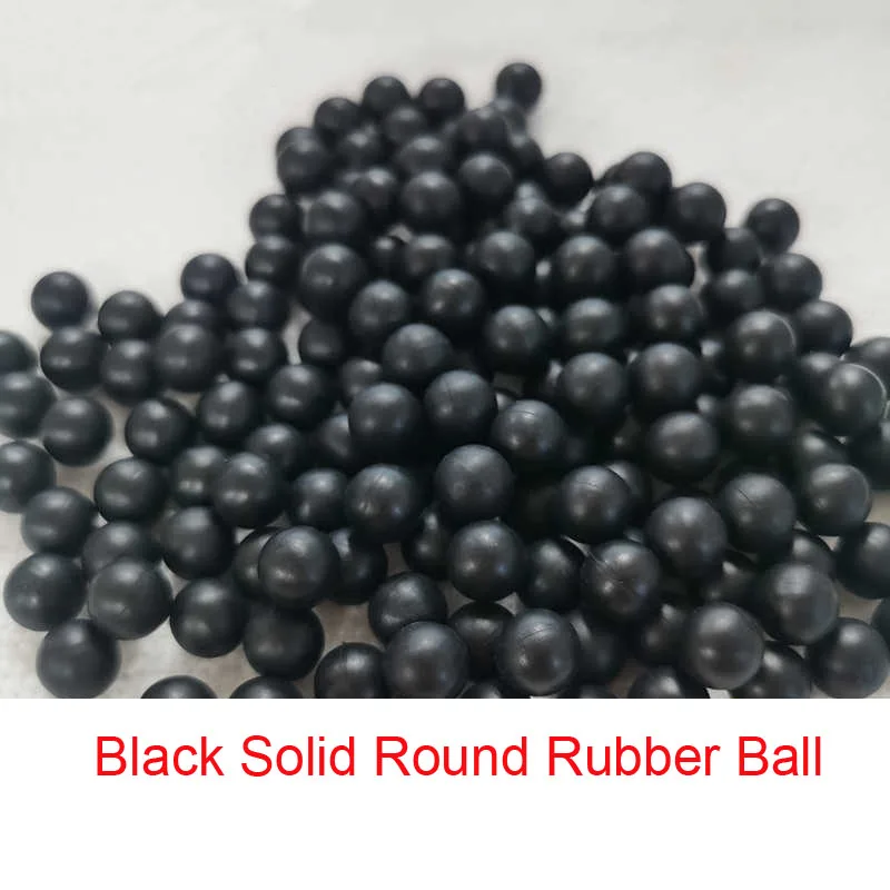 100 PCS Black Solid Rubber Ball Elastic Bouncing Ball Diam 2/2.5/3/3.5/4/4.5/5-15mm Sealing Rubber Ball Industrial DIY Parts