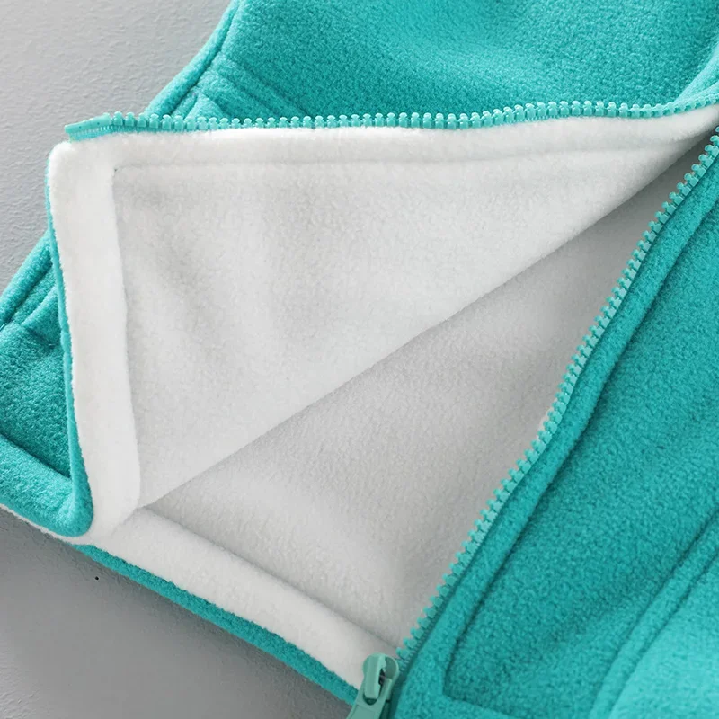 Teenager Outerwear Waistcoats Sleeveless Jackets Children\'s Vest for Boy Girl Polar Fleece Baby Kids Vest Warm Winter 100-150cm
