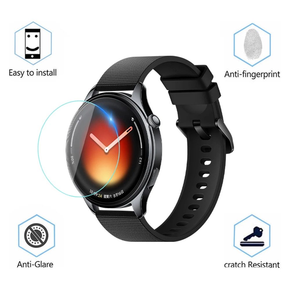 Tempered Glass for Xiaomi Watch 5 Smartwatch Screen Protector HD Anti-Scratch Protective Film for Mi Watch 5 Accessories view 3