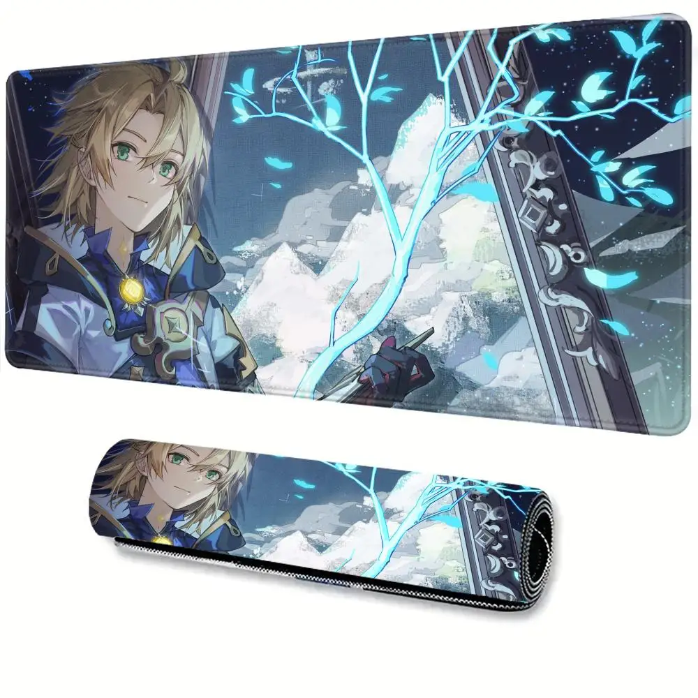 

Albedo Genshin Impact Rubber Mouse Pad Desk Mat Computer Mat Carpet Gamer Keyboards Mat Gaming Accessories Desk protector
