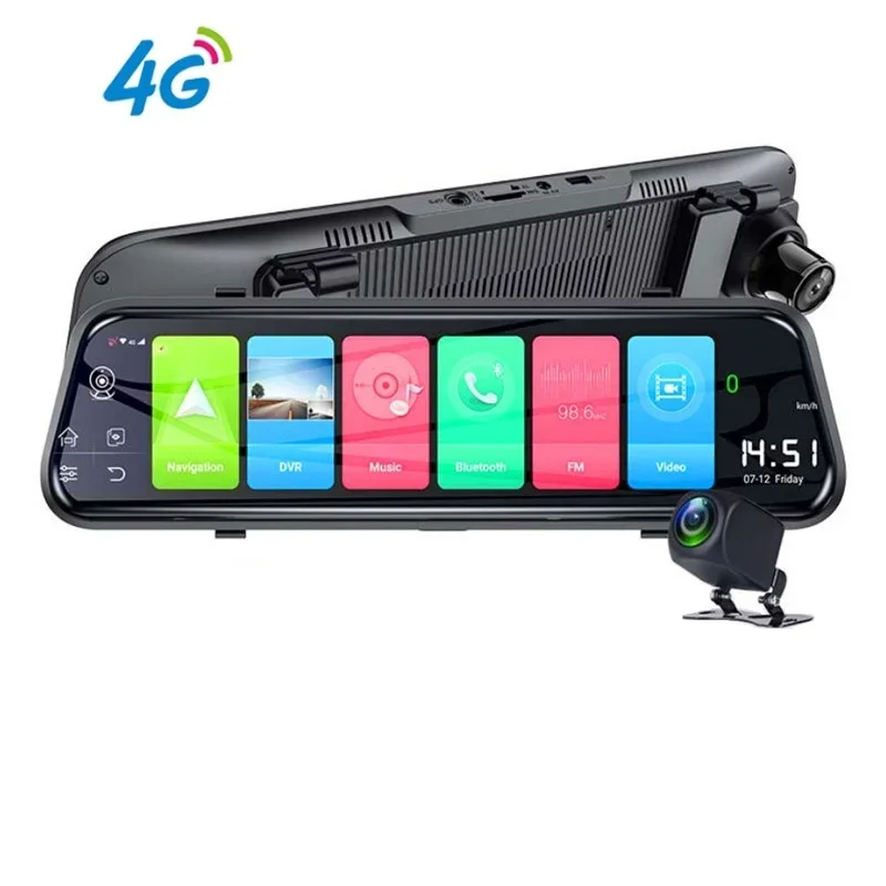 

4G intelligent Android ADAS 10" Stream Rear View Mirror Dash Cam Camera Car Camera Recorder Dvr Dashcam GPS Navigation 1080pWIFI