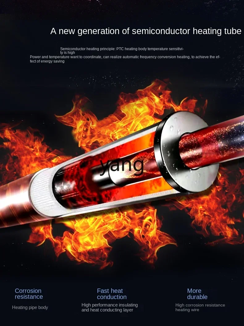lCX Household Heating Stove 220V Wall-Hanging Stove Floor Heating Heating Rural New Semiconductor 2