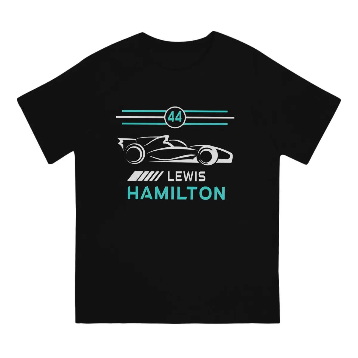 Lewis Hamilton T Shirt Men Pure Cotton Fun T-Shirts Round Collar F1 Tee Shirt Short Sleeve Clothes Gift Idea