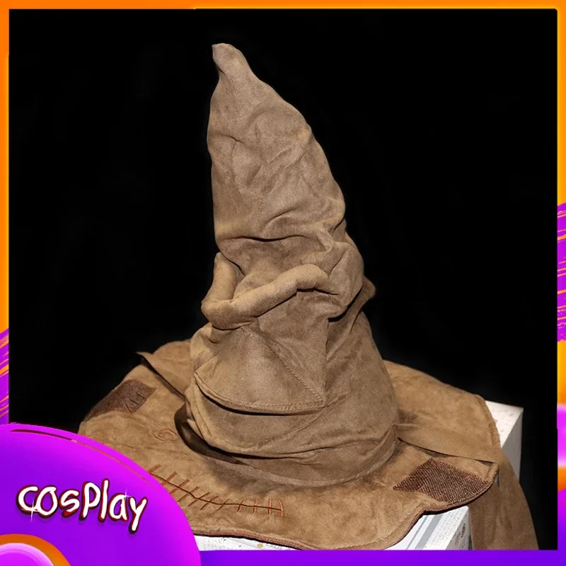 Movies Witch Wizard Hat Potters Sorting Hat Leather Halloween Party Props Dress Up Hat Men Cosplay Costume Accessories gifts