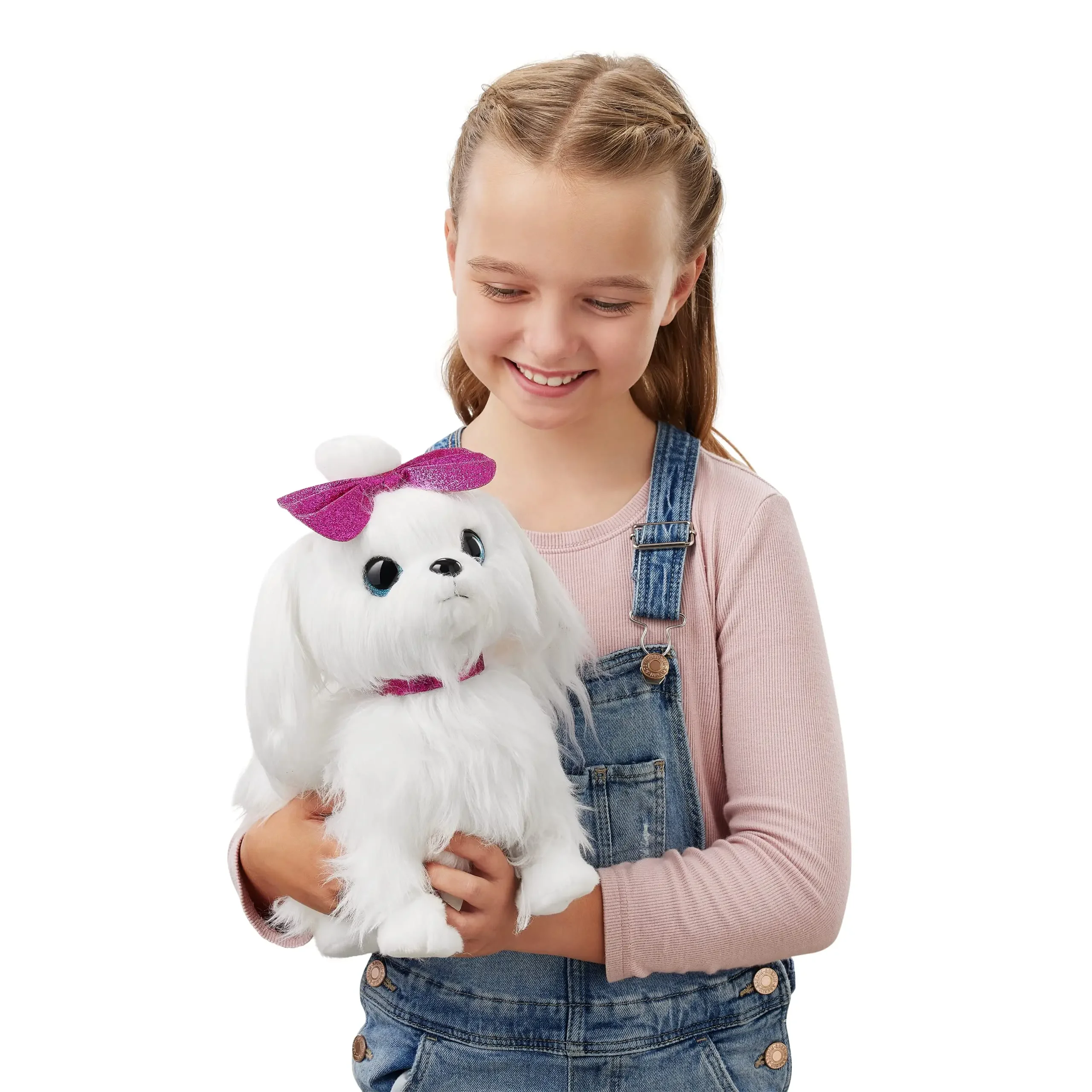 ZURU Pets Alive Lil' Paw Interactive Dog, brinquedo macio de pelúcia motorizado para crianças e meninas, cachorro ambulante, cão interativo que anda interativo