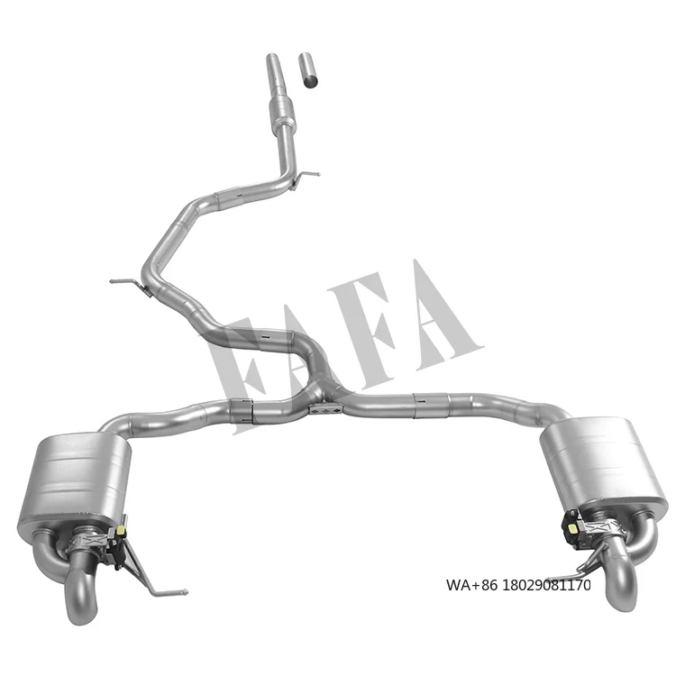 B8 2023 High Performance Cat Back Exhaust Muffler New Condition Middle Tail Valve Exhaust System