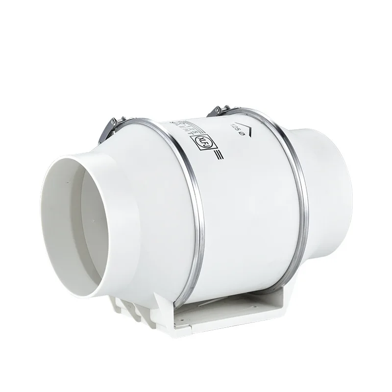 Silencioso Inline Pipe Duto Fan, Exaustores Home, Extrator do banheiro, Ventilação, Cozinha e WC, Ventilador de ar limpo, 4in, 220V