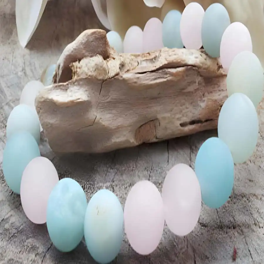 

8mm Amazoniteite Bracelet Meditation Bead zazen Sacred Nirvana Tibetan Gemstone Prayer Mala Spiritual Buddhist Hand tassel Zen