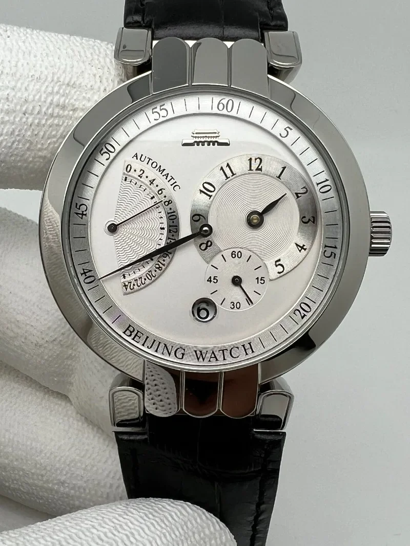 Beijing Watch Silver Bridge Series White Disc Complex Function Fully Automatic Mechanical Watch