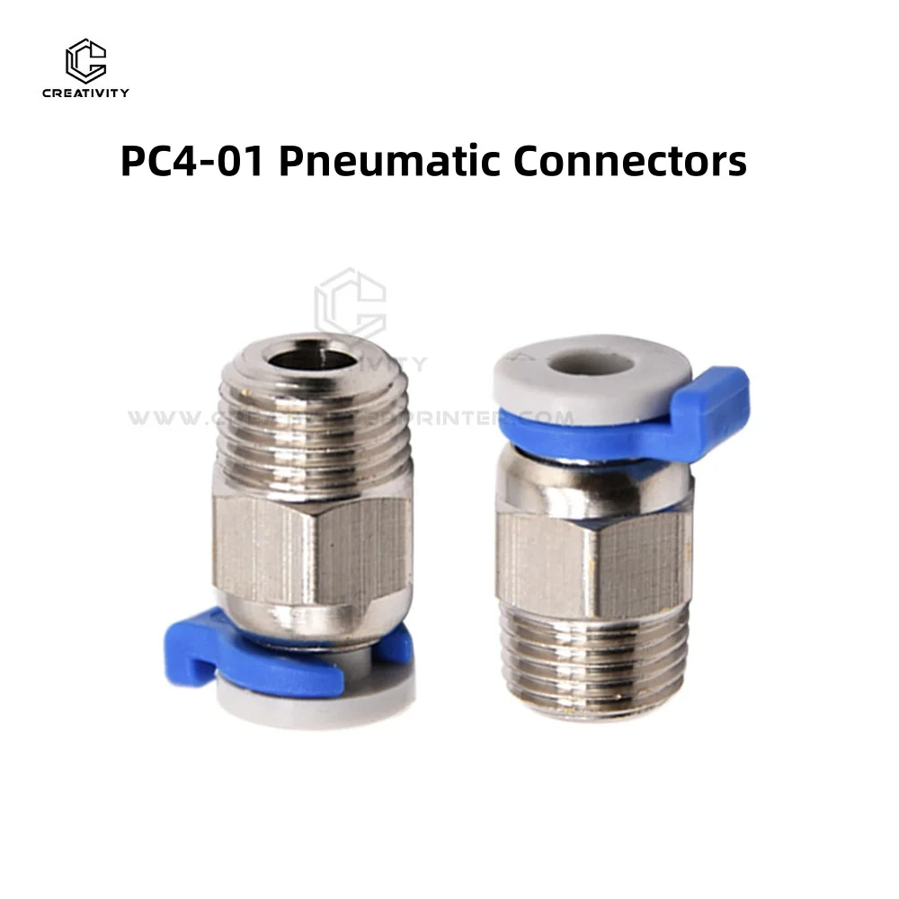 PC4-01  Pneumatic Connectors For V6 CR10 J-head Remote  MK8 1.75mm PTFE Tube Quick Coupler Fittings Hotend Part 3D Printer Parts