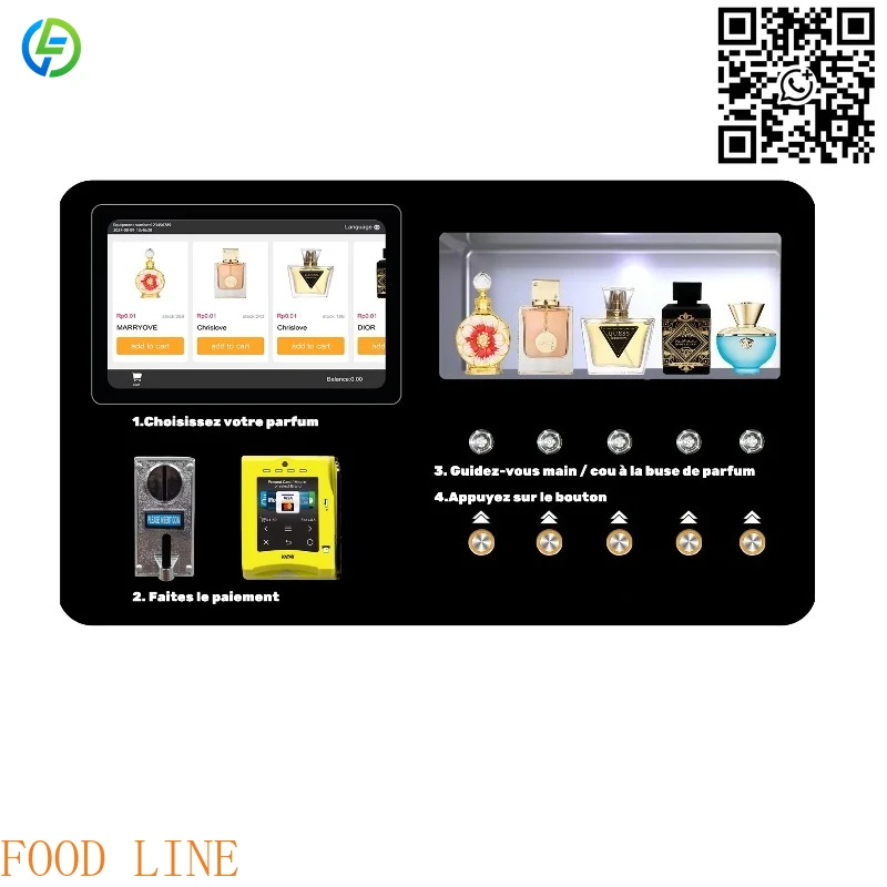 

Customized 24H Smart Self Automatic Perfume Dispenser Small Cologne Vending Machine Desktop Wall Mounted Perfume Spray