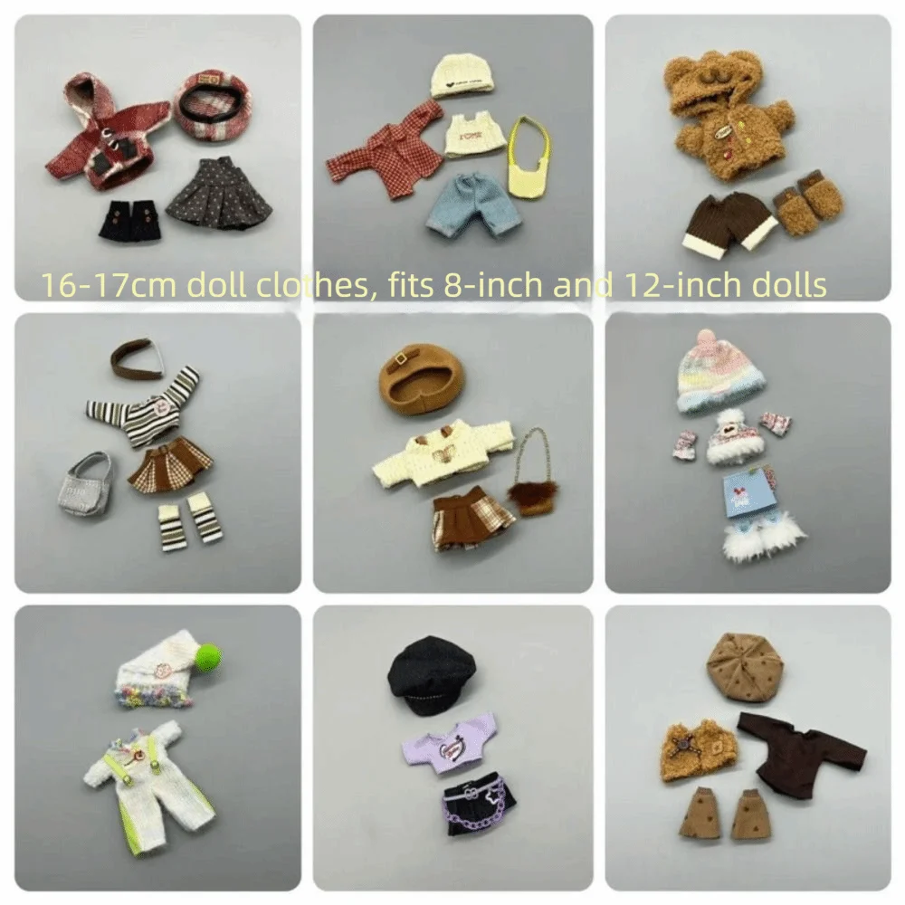 Accessories Casual Wears Elegant Dresses Humanoid Dress Up OB11 Clothes Set Handmade Cotton Cloth Princess Skirt DIY view 4