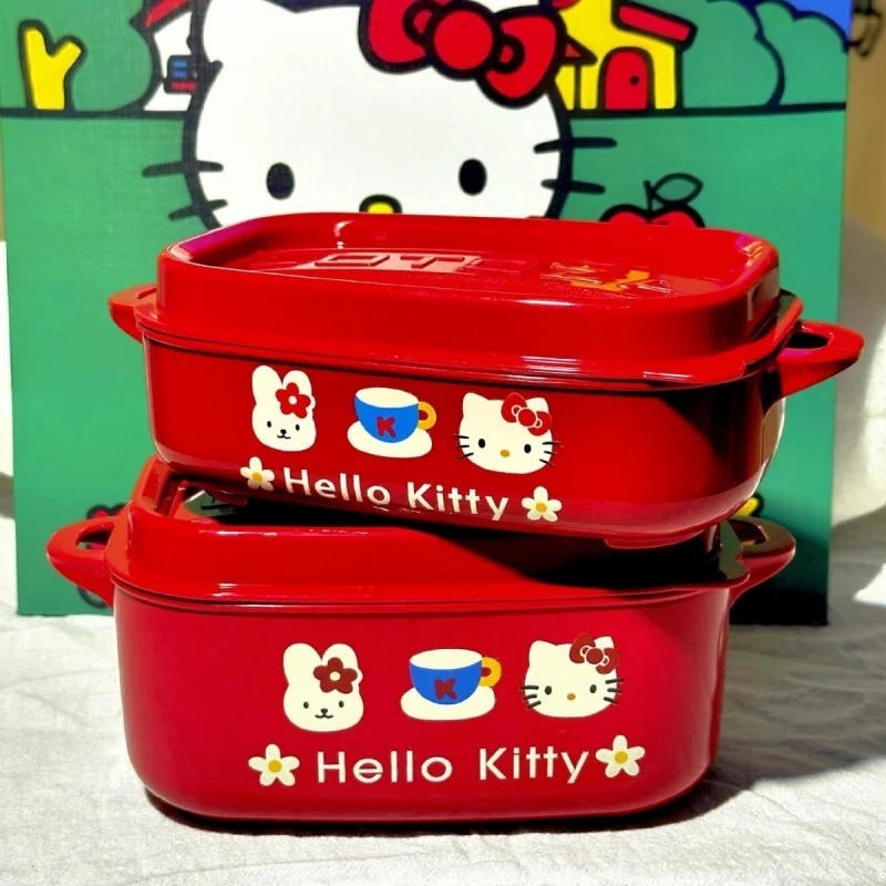 

2025 New Hello Kitty Lunch Box Insulated Office Worker Lunch Box Lunch Box Primary School Students Bring Lunch Box Gifts Girls