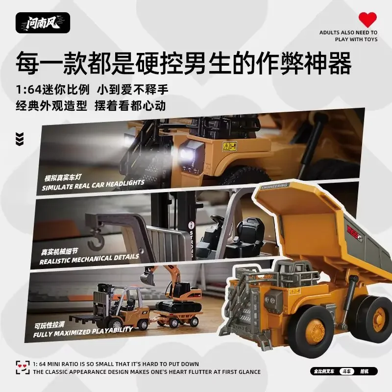 2025年新作 1/64スケール ラジコン ミニショベルカー ダンプカー 実物大 エンジニアリング車両 コレクション おもちゃ 男の子 誕生日プレゼント