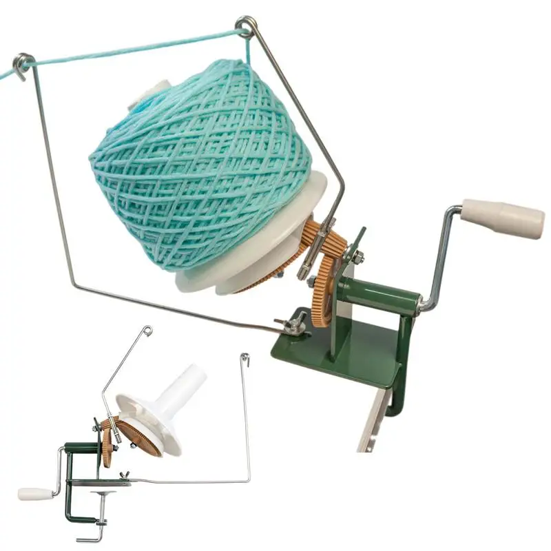 

Hand Operated Swift Yarn Winder Holder Manual String Yarn Ball Winder With Tabletop Clamp Sewing Machine Accessories