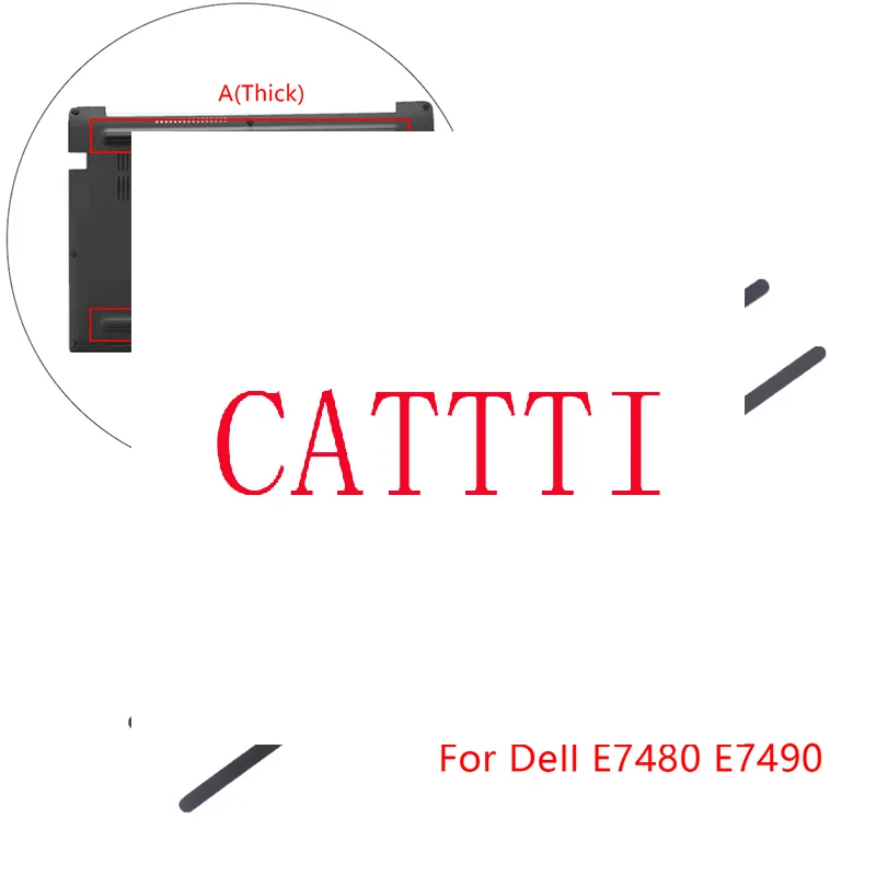 

1Pc/2Pcs Rubber Strip Laptop Bottom Shell Cover Foot Pad For Dell E7480 E7490 Non-Slip Bumper Feet Strips