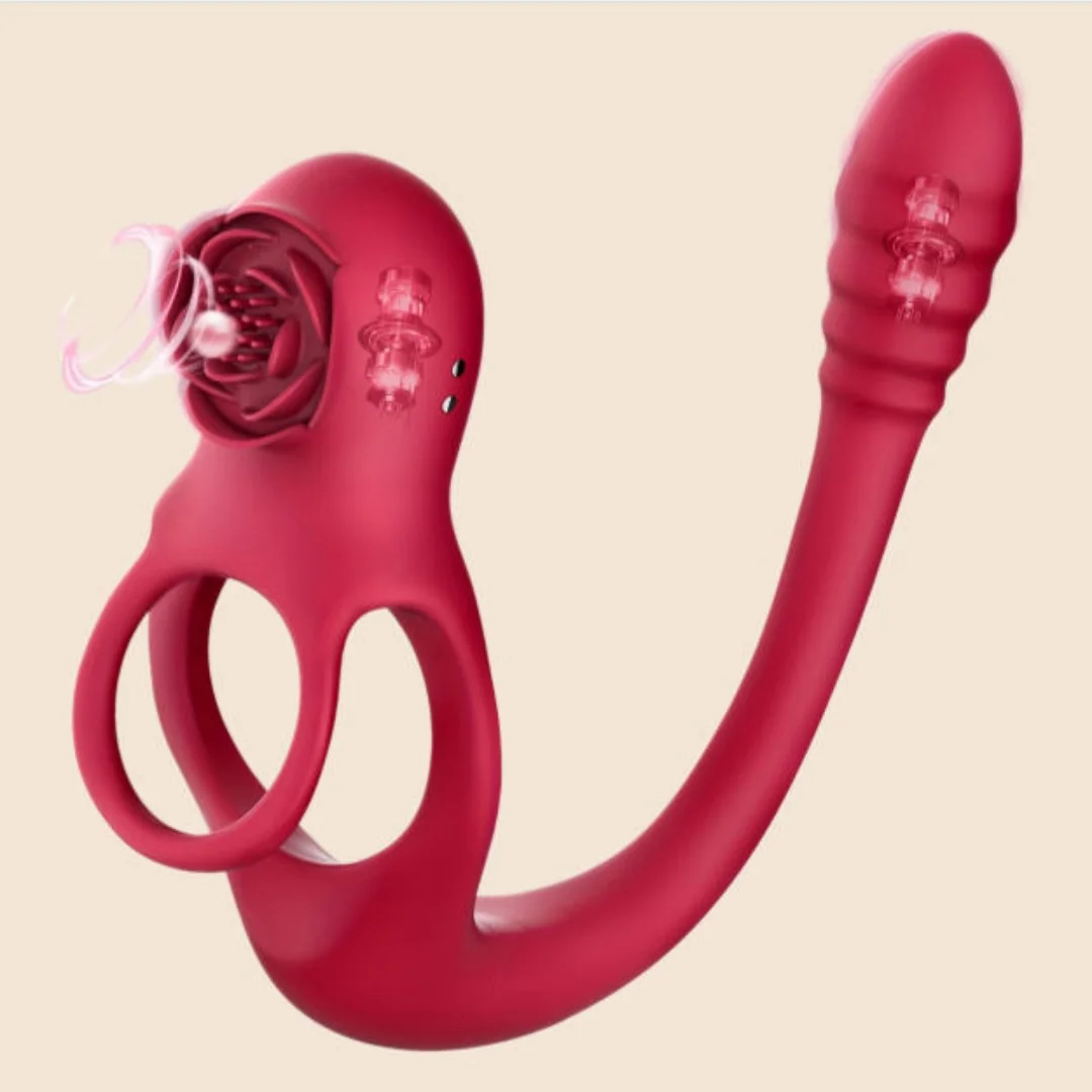 Bird Lock 3in1 Multi-Functional Adult Sex Toy Sperm Ring Anal Plug Testicular Vibrator Set for Men 18+ Delayed Ejaculation
