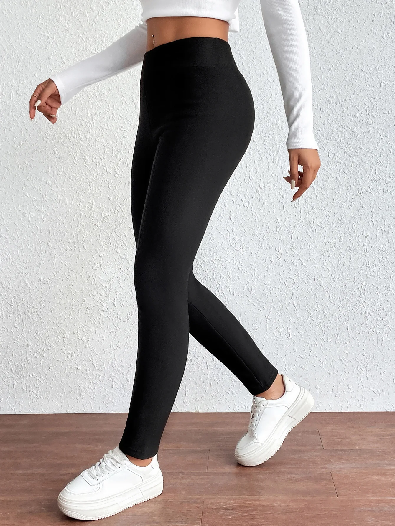Amazon Cross-border Wool Pants Tight Fleece Thin Thickened Leggings Thermal Pants Cw95068