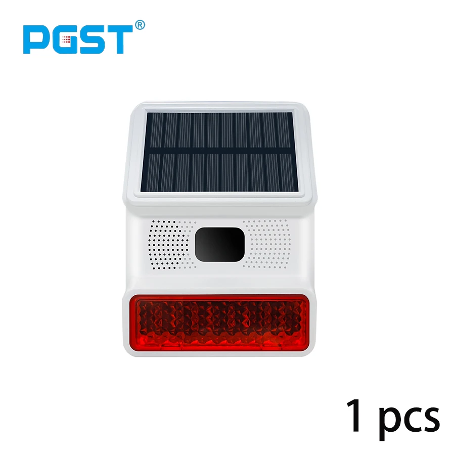 Солнечный инфракрасный датчик движения, сигнализация, стробоскопическая звуковая светодиодная вспышка, водонепроницаемая для дома, сада, навеса, охранной сигнализации