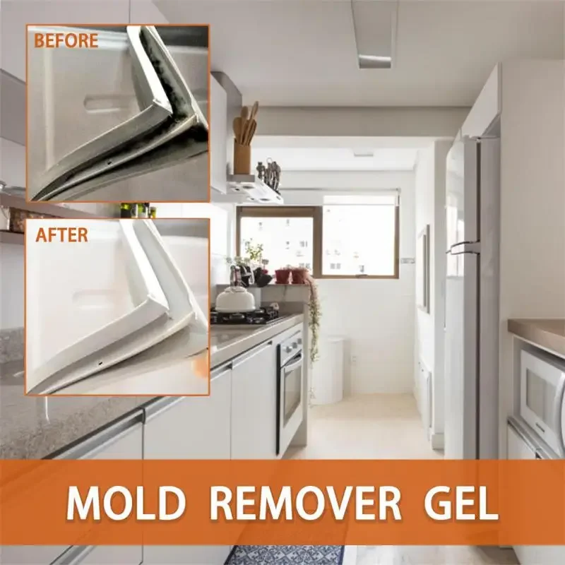 Mold Mildew Remover Gel, Ceramic Tile Pool, Bathroom, Kitchen Wall, Anti-Mildew Detergent, Home Mold Stain Cleaner, 20g, 90g