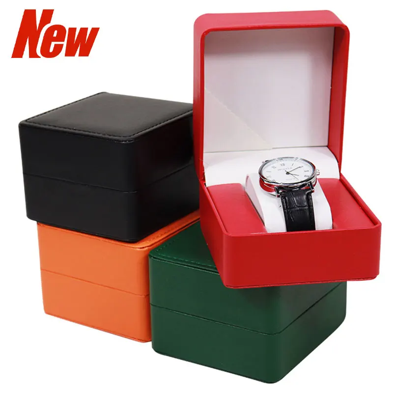 Uhr Lagerung Box PU Einzelne Uhr Vitrine Armbanduhr Uhr Halter Reise Schmuck Uhr Organizer Für Männer Geschenk