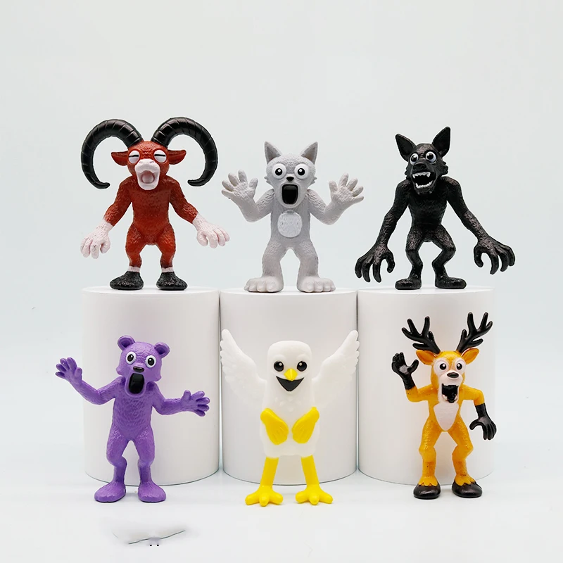 10 قطعة لعبة رعب 99 ليالًا في الغابة الغزلان ذا رام البومة العربة الشخصية الطرفية التماثيل والحلي #5