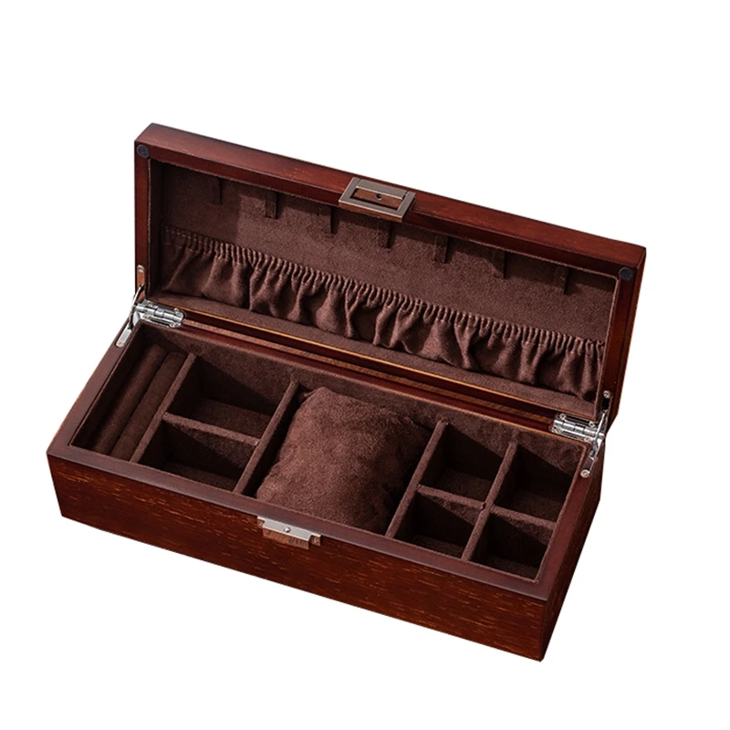 

Wooden Watch Box Watch Holder Box For Watches Top Jewelry Organizer Box Grids Watch Organizer New