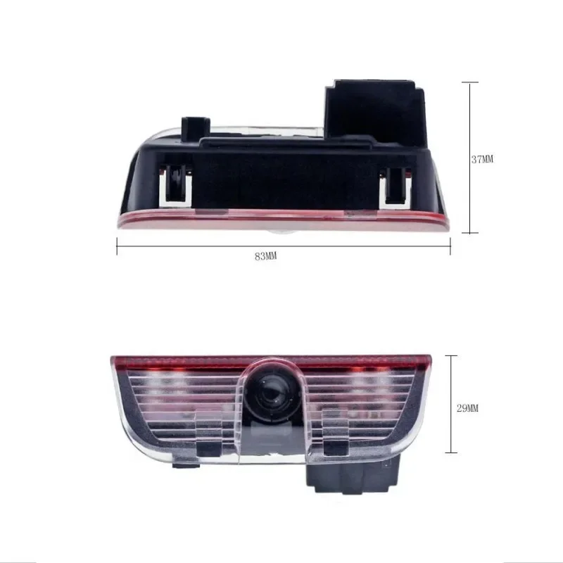 2X dla VW Passat b8 b7 b6 CC Golf GTI T-ROC Touran Scirocco Tiguan Jetta Sharan LED samochód projektor drzwiowe światło wejściowe lampa dekoracyjna