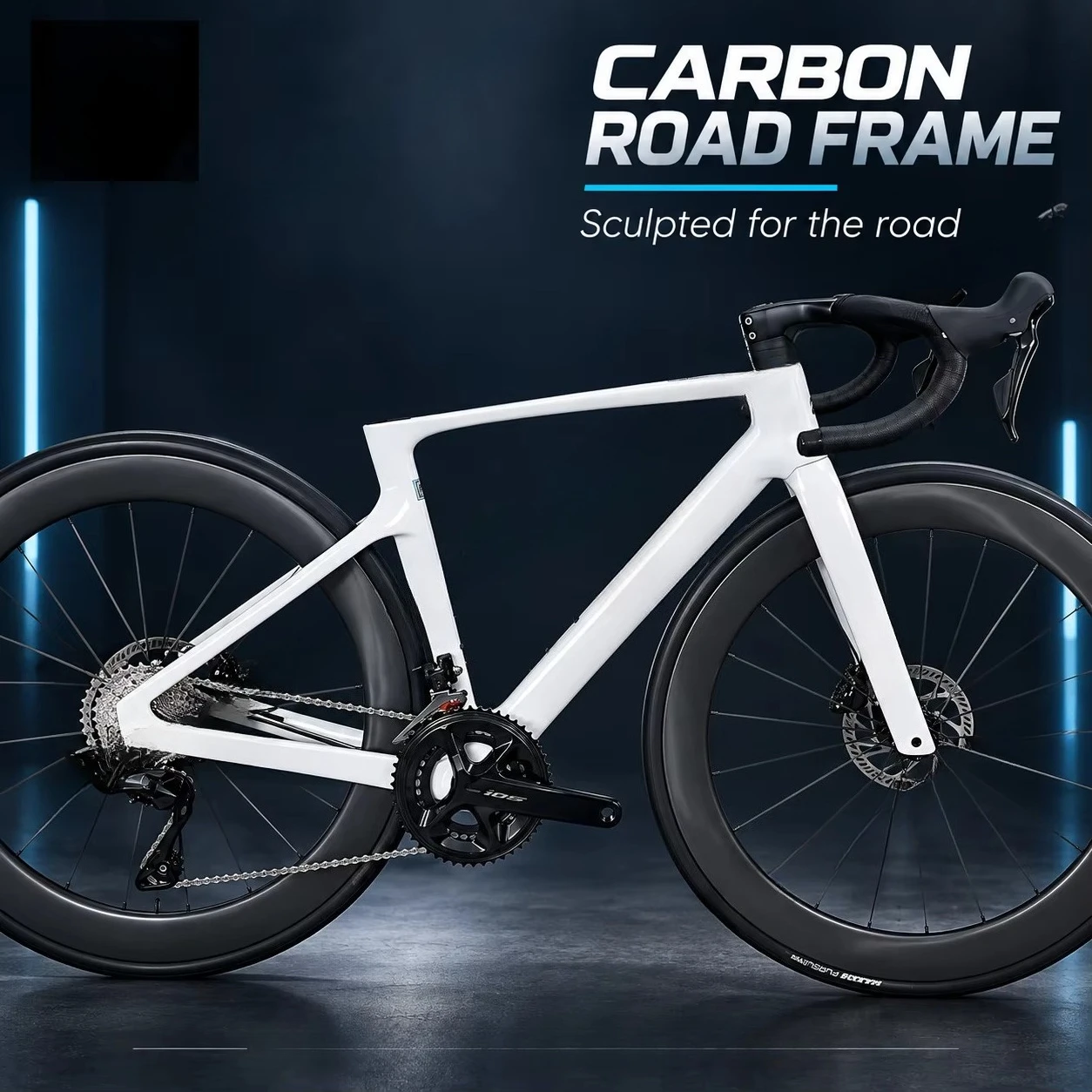 QQA TWITTER R18 carbon fiber racing road bike, lightweight air-powered bike for professional training and high-speed performance