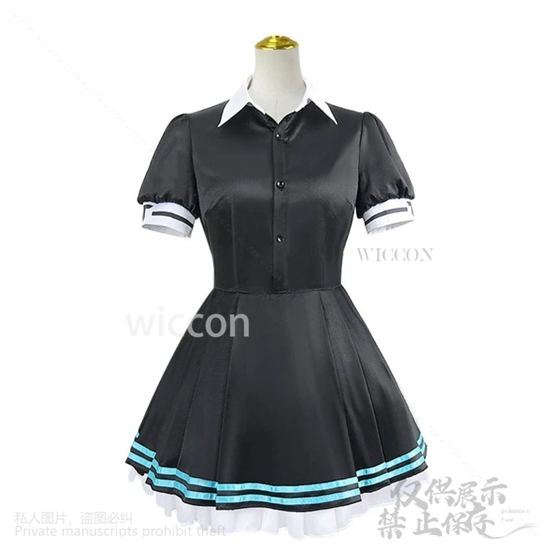 أنيمي لعبة الأزرق الأرشيف تأثيري كاكوداتي كارين زي خادمة فستان لطيف لوليتا ملابس شعر مستعار حفلة الهالوين النساء الفتيات مخصصة