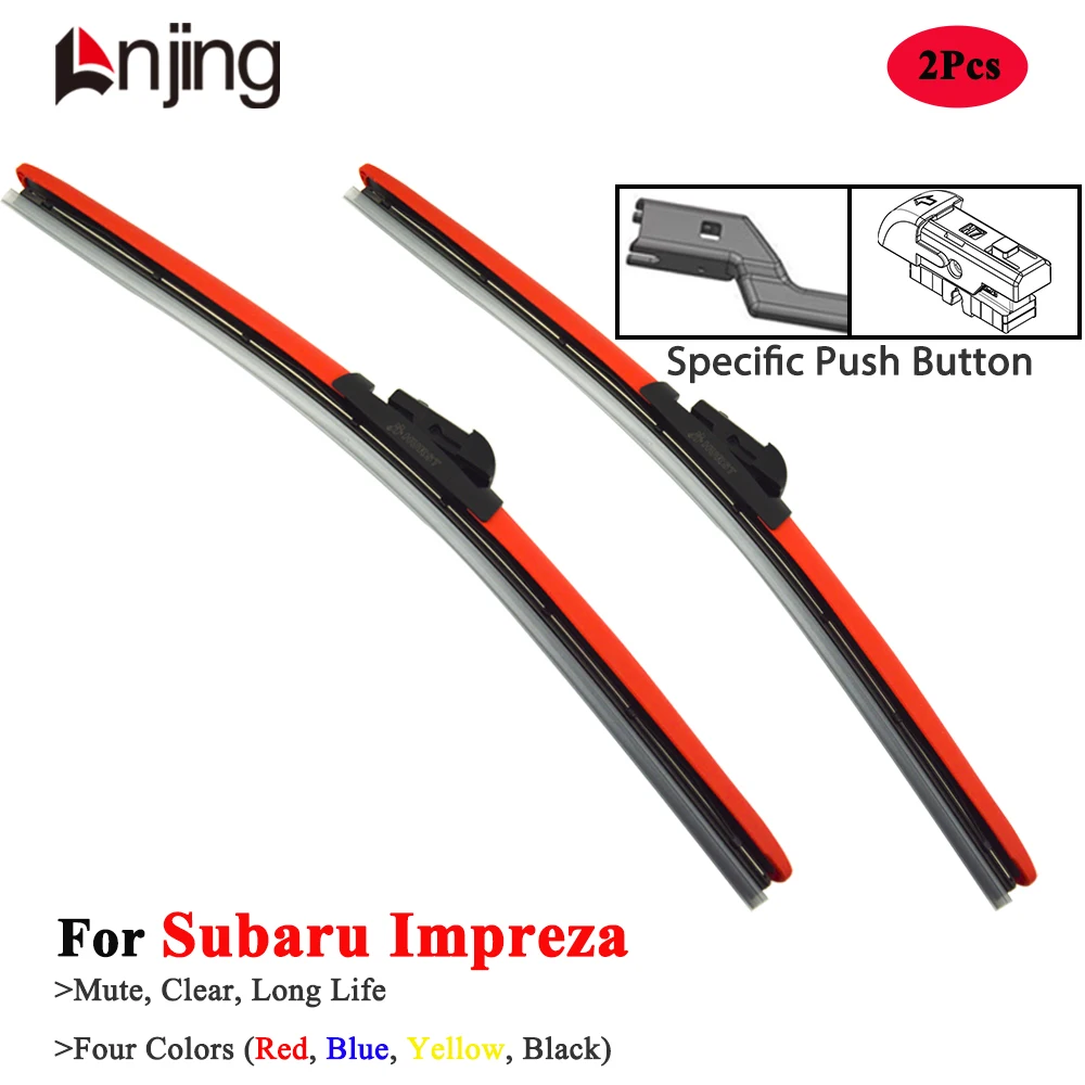 

LNJING Colorful Wiper Blades For Subaru Impreza WRX STI GF GD GR GU 1997 2004 2008 2012 2014 2018 2020 2023 2024 Car Accessories