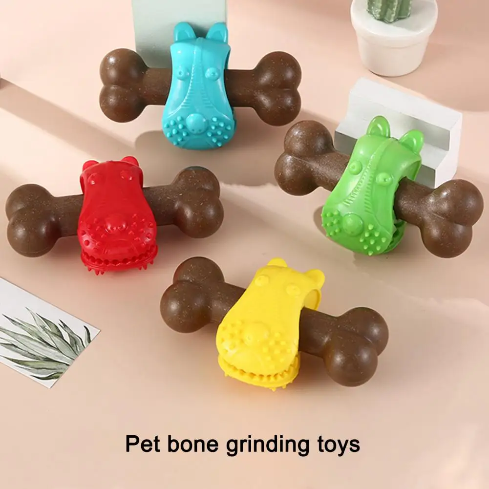 

Durable Bone-Shaped Pet Teething Toy, Food Leakage Toy, Safe TPR Material, Pet Chew Toy, Pet Supplies