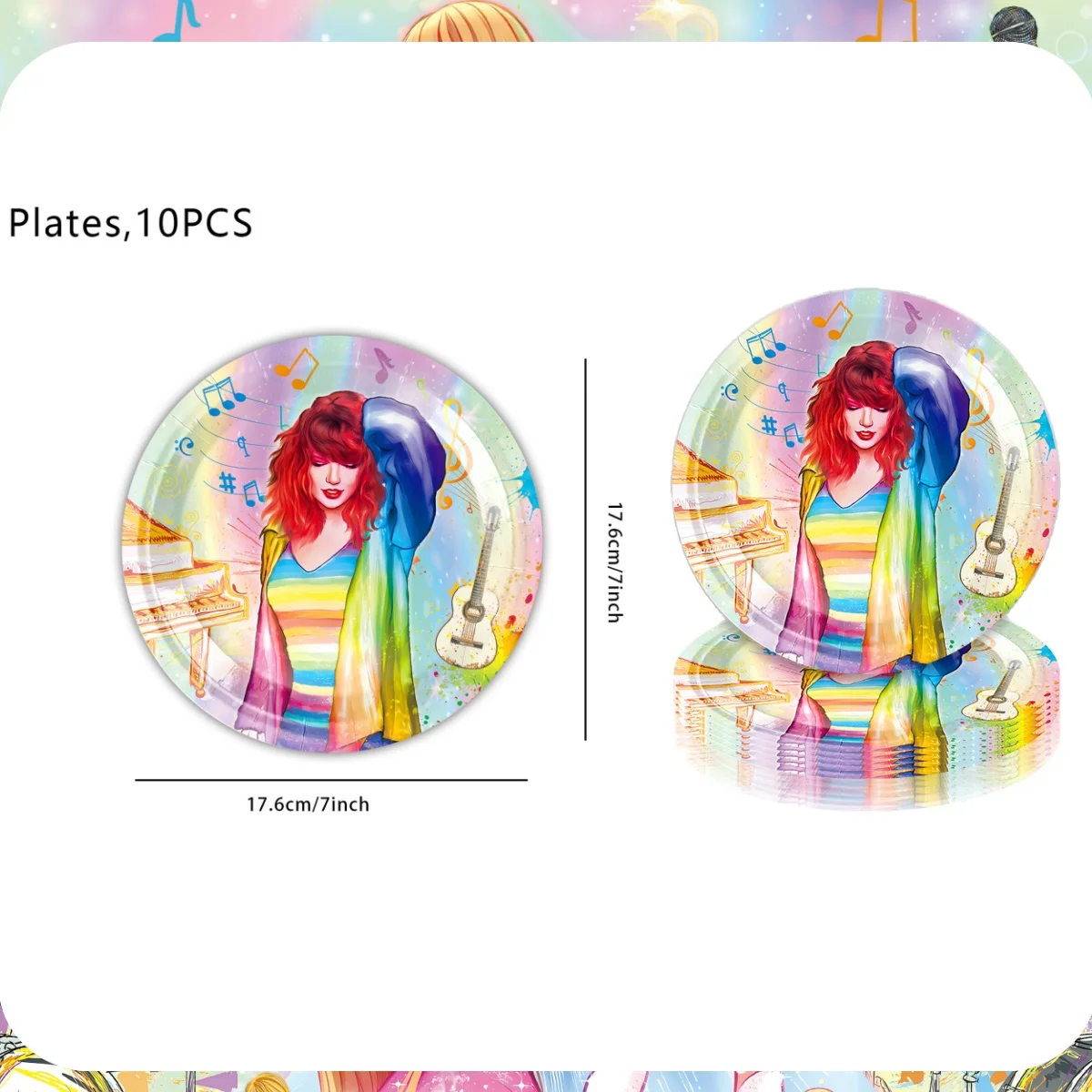 Variant: 7 inch Plate-10pcs